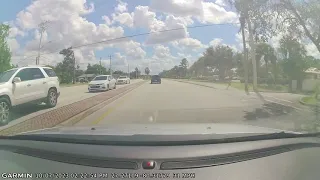 Left Turn From Straight Lane In Front Of Car Turining