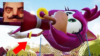 Hello Neighbor - My New Neighbor Sonic Big Amy Rose Act 2 Gameplay Walkthrough