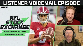 Listener Voicemail Episode: QBs Picking Their Draft Teams, Best GMs, & More | NFL Stock Exchange