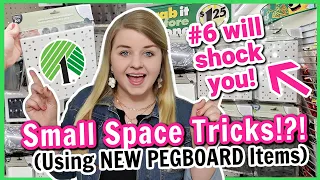 Grab the NEW $1 Pegboard System for GENIUS SMALL SPACE Organization Ideas and Dollar Tree DIYS