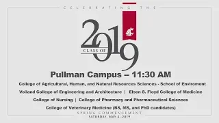 Spring 2019 11:30 a.m. Commencement Ceremony