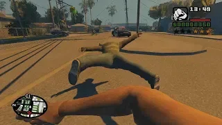 GTA San Andreas First Person Superman Punch