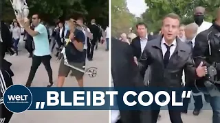 DISPUT MIT „GELBWESTEN“: Französischer Präsident Macron bei Spaziergang ausgebuht