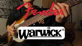 Fender vs Warwick sound comparison