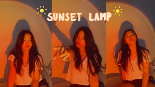 i got the viral tiktok sunset lamp *it's reallyyyy nice*