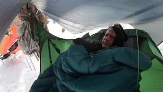 Peekamoose extreme cold weather WINTER car camping