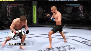 EA Sports UFC Ranked Fight Renan Barao vs Brad Pickett - One Punch, One Kick