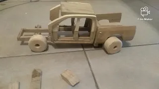 Wood carving, Dodge Ram pickup truck 1500/3500model, woodworking by workshop "wonderful_wood"