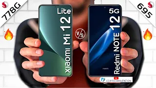 Xiaomi Mi 12 Lite 5G vs Redmi Note 12 5G Camera |Body | AnTuTu | Benchmark | Display Comparison