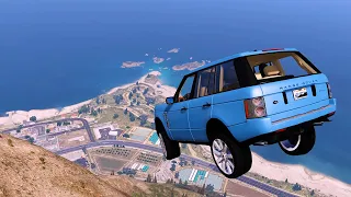 GTA 5 Mount Chiliad Car Crashes! (With Michael, Franklin, Steve Haines and Trevor!)