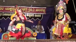 Yakshagana -- Thenku Badagu - Madanakshi Tharavali - Veeramani Kalaga - 15