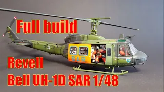Baubericht/ Full build Bell UH-1D SAR Revell 1/48 "Goodbye Huey"