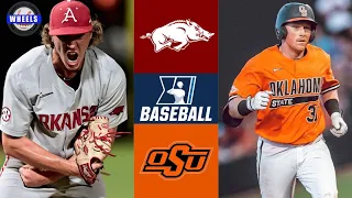 Arkansas vs #7 Oklahoma State (EXCITING!) | Winner To Super Regionals | 2022 College Baseball