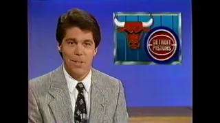 Detroit Pistons vs. Chicago Bulls (1989 Game 4 SportsCenter Highlights)