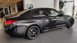 2022 BMW 5 Series 520i M 50th Anniversary Edition Black Color | Exterior and Interior Walkaround