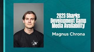 Magnus Chrona Speaks with Media at 2023 Sharks Development Camp