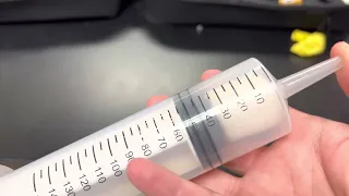Marshmallow in a syringe demo
