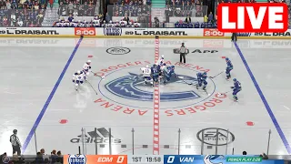 NHL LIVE🔴 Edmonton Oilers vs Vancouver Canucks | Game 1 - 8th May 2024 | NHL Full Match - NHL 24