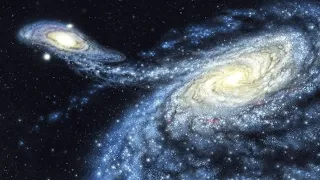 Milky Way VS Andromeda Galaxy - Each Second is 1 Million Years - Universe Sandbox