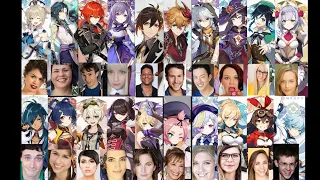 Genshin Impact All Characters English Voice Actors & Same Anime Characters