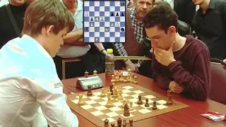 AMAZING TACTICAL ENDGAME!!! MAGNUS CARLSEN VS FABIANO CARUANA - BLITZ CHESS 2010