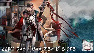 [Arknights] CC#11 Day 4: Grand Knight Territory Max Risk 15. Give Me DP!