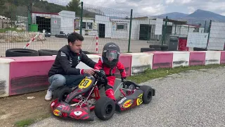 Charlie Preville - Karting at 4 years old | Baby Kart 4T 35cc XXS Righetti Ridolfi