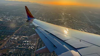 [4K] – Awesome Phoenix Landing – Southwest Airlines – Boeing 737-8 Max – PHX – N8766T – SCS 1147