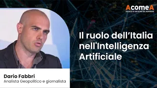 Dario Fabbri: il ruolo dell'Italia nell'Intelligenza Artificiale