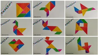 What is a Tangram | Learn how to make different Tangram shapes