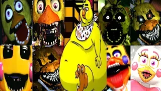 Evolution of CHICA in ALL FNAF! | FNAF 1, 2, 3, 4, 6, UCN, VR, COD, AR, FiS2