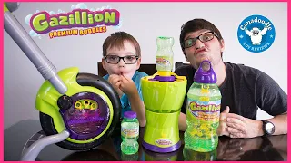Gazillion Bubbles Bubble Rush & BubbleCycle playtime with Canadoodle Toy Reviews