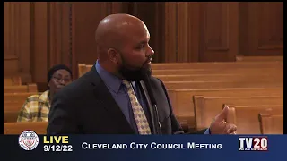 Cleveland City Council Meeting, September 12, 2022