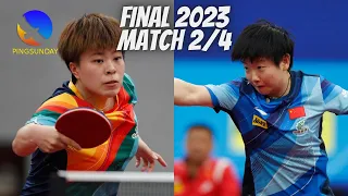 Final - Match 2/4  | Sun Yingsha vs Wang Yidi | 2023 China Warm Up Matches