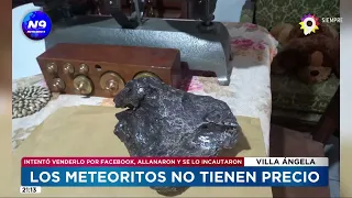 METEORITOS A LA VENTA: Intentó venderlo por Facebook, allanaron y se lo incautaron - NOTICIERO 9