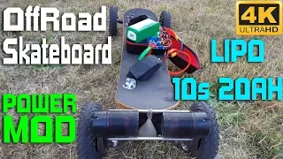 Chinese Offroad Skateboard Battery Power MOD LIPO 10s 15000mah !! Long Range Beast