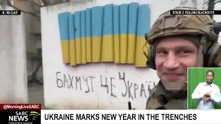 Ukraine marks New Year in the trenches