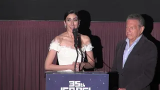 Hila Sa'ada, stars in The Beauty Queen of Jerusalem on Netflix, intro by Mike Burstyn at IFF'22 LA