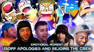 Usopp Apologies And Rejoins The Crew ! Reaction Mashup