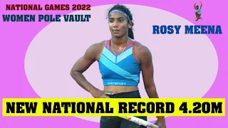 Pole Vault  Women New National Record  4.20m || 36th National Games 2022