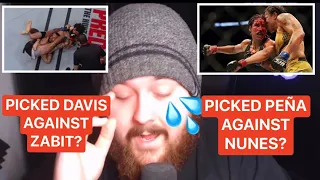 The MMA Guru debates chat on what his Top 3 WORST Predictions of all time are! Davis over Zabit?