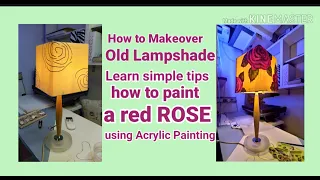 How to Makeover Old Lampshade.