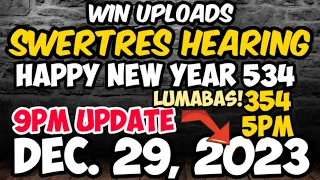 Swertres Hearing Today 9PM UPDATE December 29, 2023 | WIN UPLOADS