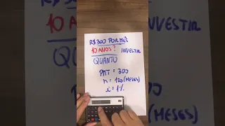 Se eu investir R$ 300 por mês, terei quanto em 10 anos?