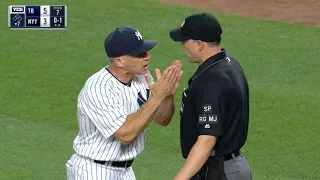 TB@NYY: Girardi ejected for arguing balls and strikes