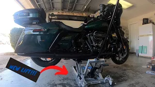 OTC Stinger Series Motorcycle Lift Unboxing / Assembly / First use