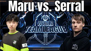 Serral vs Maru bo2 from the World Team League Grand Finals