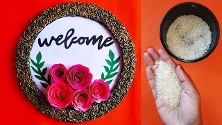 WELCOME DOOR HANGER / Welcome Craft Ideas / Welcome Wall Hanging  Welcome board Ideas / DIY Craft