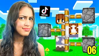 TESTANDO os TIKTOKS mais VIRAIS no MINECRAFT! #06