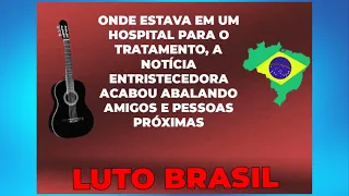 PAÍS EM LUTO HOJE CANTOR MORREU HÁ POUCO NO BRASIL, SUA TALENTOSA VOZ JAMAIS SERÁ ESQUECIDA.